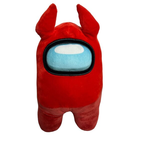 Among Us Red Devil Horns Plush Doll Stuffed Toy Toikido 12 inch - Picture 1 of 8